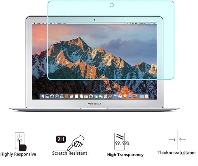 Macbook Air 11 inch Anti Blue Light Screen Protector,9H Hardness Tempered Glass Screen Protector for Macbook Air 11.6" with Filter out Blue Light Relieve the fatigue of eyes
