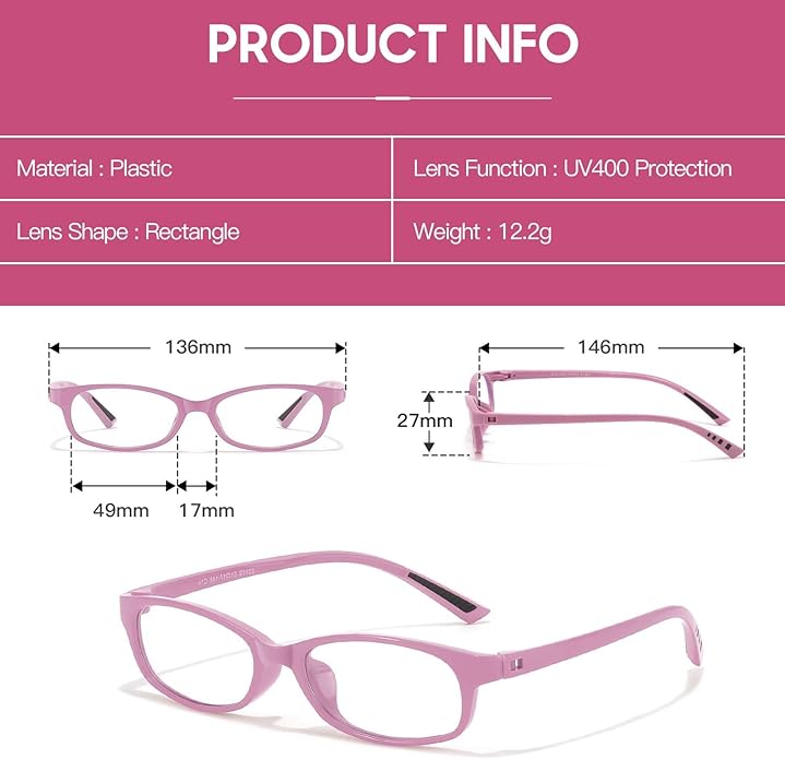 SODQW Office-Siren Blue Light Glasses for Women, Rectangle Frame, Y2K Small Eyewear, Anti Eyestrain Computer Glasses