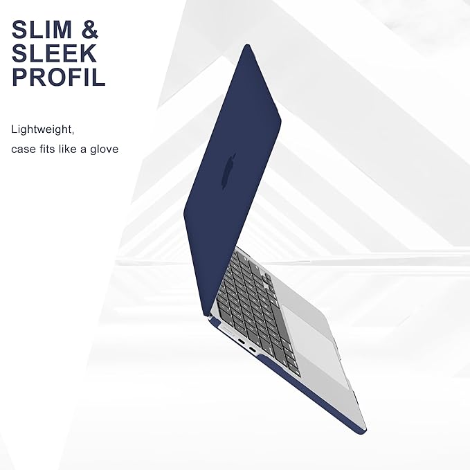 B BELK Compatible with MacBook Air 13.6 inch Case M5 2026 2025 2024 2023 2022 M4 M3 M2 A3449 A3240 A3113 A2681 Liquid Retina Display, Plastic Hard Shell Case+Keyboard Cover+Screen Protector, Navy Blue