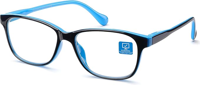 K KENZHOU Blue Light Glasses for Woman Men Bluelight Blocking Glasses for Computer Gaming Phones,Anti Eye Strain & UV Glare