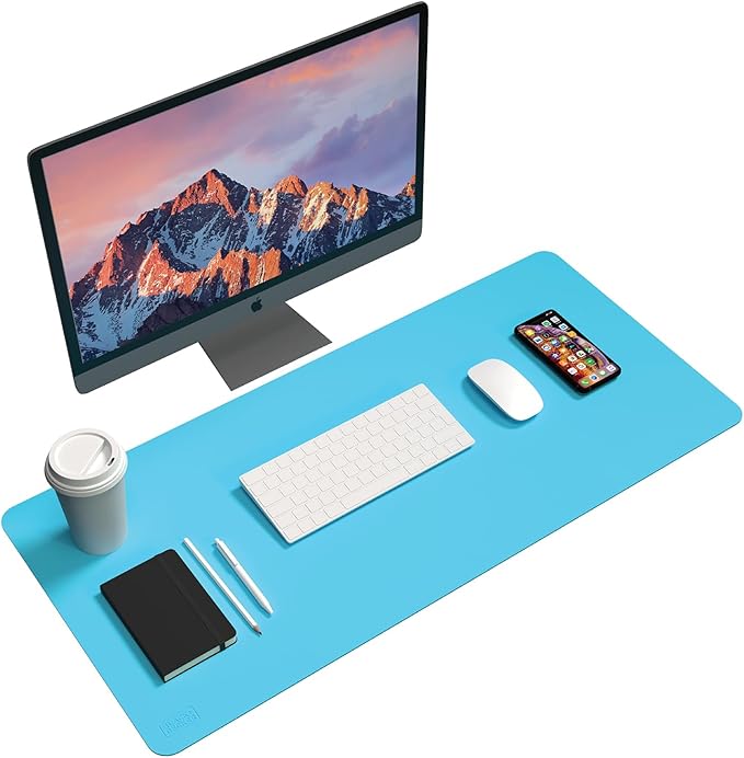 Black+Decker Faux Leather Desk Mat for Keyboard and Mouse - Protective Desk Decor - Gaming, Work from Home, Office Accessory