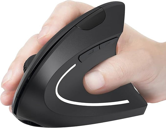 AVMTOM Wireless Mouse Wireless Gaming Mouse Rechargeable PC Mouse with RGB Backlit 6 Buttons Adjustable Ergonomic for Laptop, PC, Computer, Desktop, Notebook etc Gaming Mouse Wireless (Pure Black)