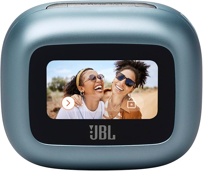 JBL Live Beam 3 - True Wireless Noise-Cancelling Stick-Closed Earbuds, 48Hrs Total Playback, Wireless Charging, 6 Mics for Perfect Calls, Multi-Point Connection, IP55 Waterproof and dustproof (Blue)