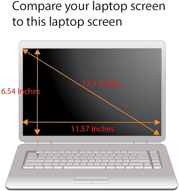 Tempered Glass Screen Protector for 13.3 Inches Laptop, 9H Hardness and Crystal Clear, Compatible with Any 13.3 inch Touch Screen Laptop