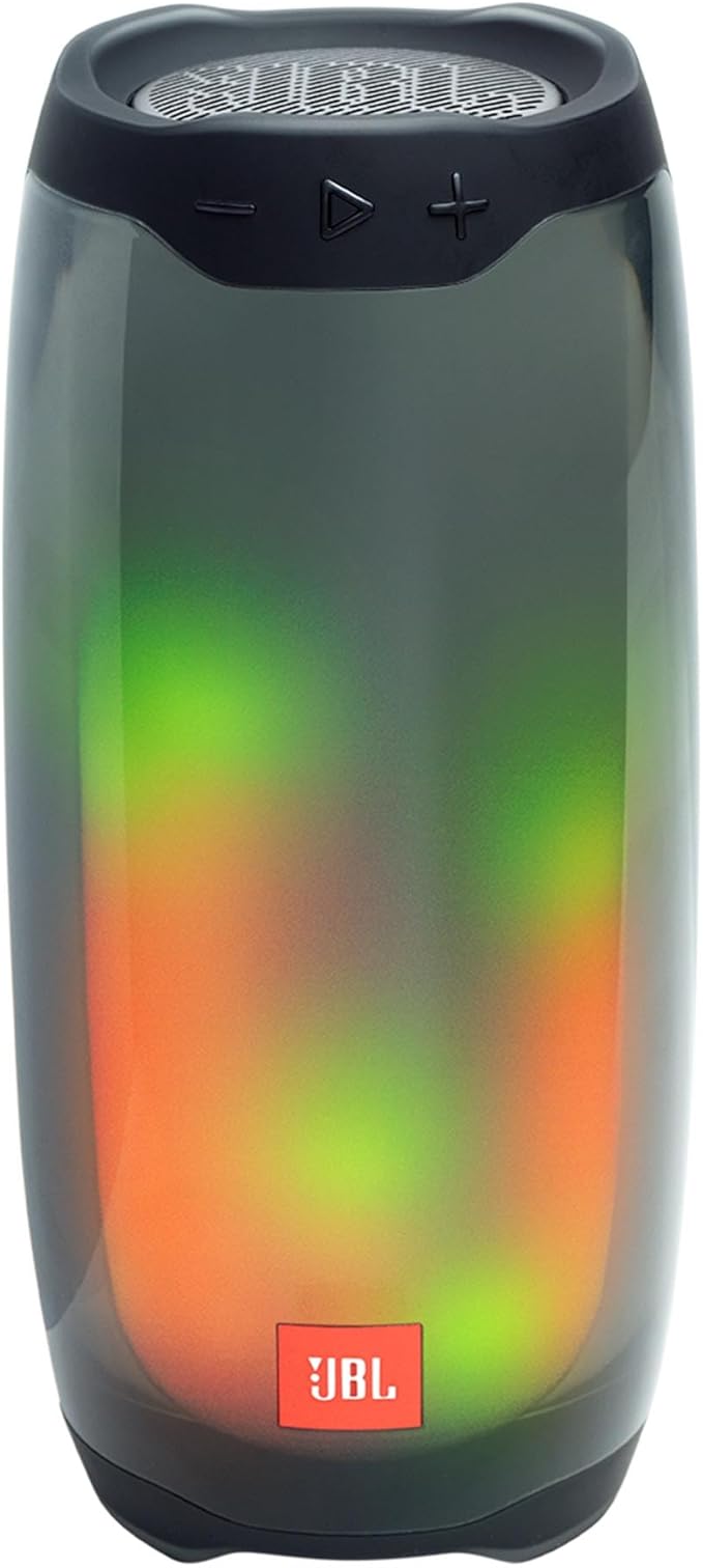 JBL Pulse 4 - Waterproof Portable Bluetooth Speaker with Light Show - Black