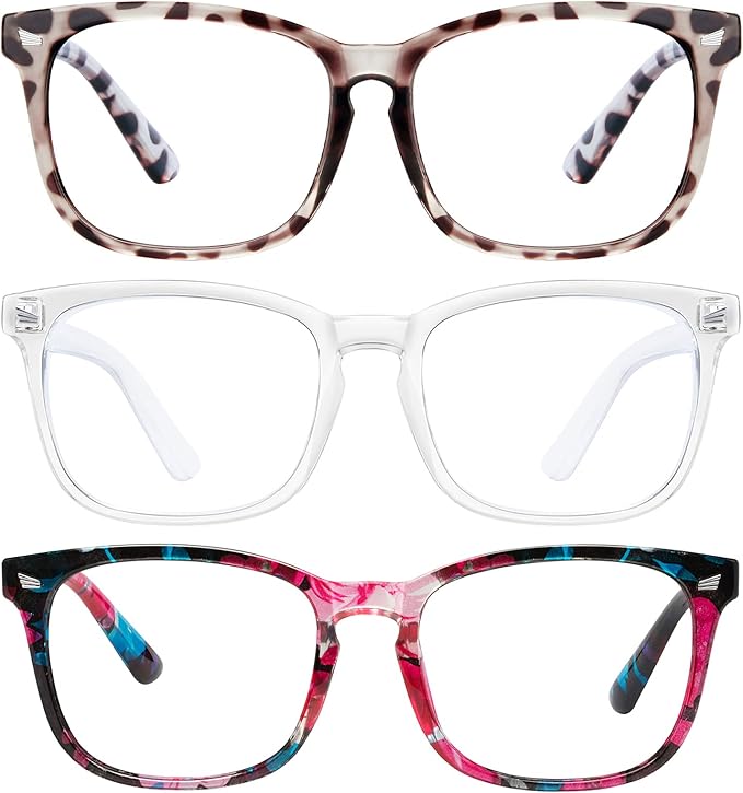 hunsquer Blue Light Glasses for Woman/Men Computer Blue Light Glasses