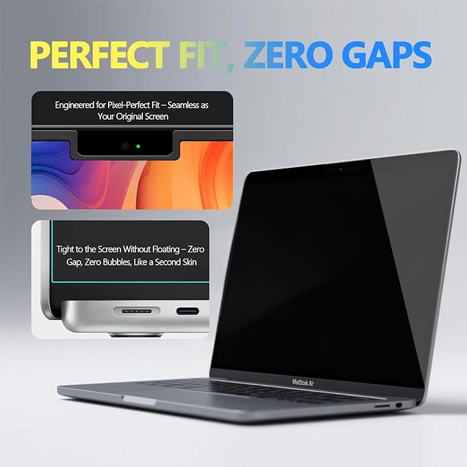 Magnetic Privacy Screen Protector for MacBook Air 13/13.6 Inch (2022-2026, M2/M3/M4/M5), Removable Anti Spy Glare Blue Light Shield for 13.6" Mac Laptop Privacy Filter