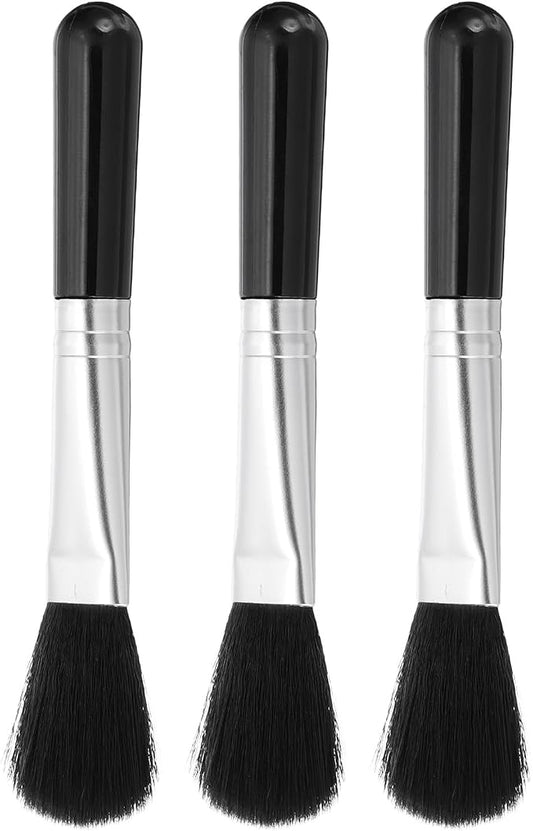 PATIKIL Camera Dusting Brush, Multifunction Cleaning Brush Keyboard Lens Pen Screen Lens Cleaner for Vinyl Records, LP Scan, SLR & Computer Screens,3 Pcs Black by PATIKIL