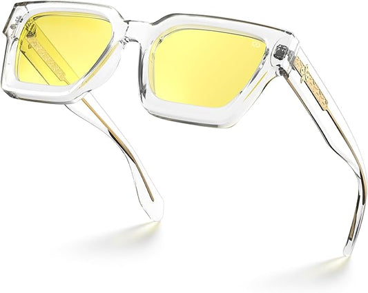 VISOONE Gamer Glasses Professional Blue Light Filter with Anti-Fatigue and Anti-Glare for Men and Women RIVER