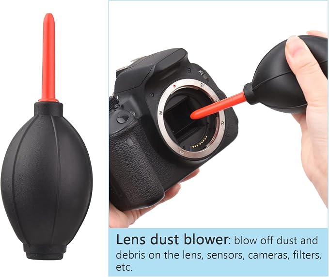 Andoer Multifunctional Cleaning Kit Lens Dust Blower + Cleaning Pen + Brush + Microfiber Lens Cleaning Cloth for Camera Telescope Smartphone - Image 4