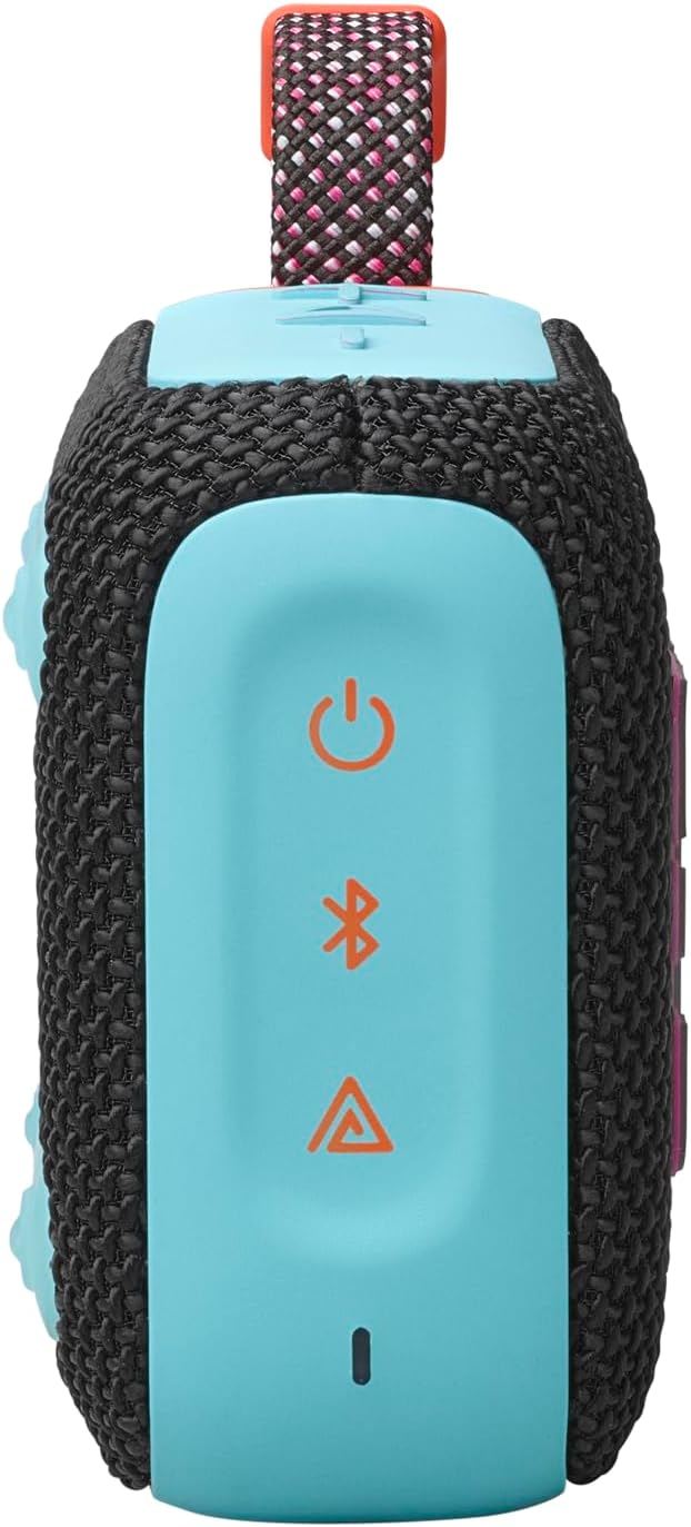 JBL Go 4 - Ultra-Portable, Waterproof and Dustproof Bluetooth Speaker, Big JBL Pro Sound with Punchy bass, 7-Hour Built-in Battery, Made in Part with Recycled Materials (Black & Orange)