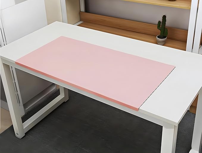 PU Leather Office Desk Pad, Writing Mat with Full Grip Fixation Lip, Table Blotter Desk Protector Waterproof Gaming Mat Laptop Keyboard Working Mat, Non-Slip Table Protective Pad