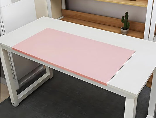 PU Leather Office Desk Pad, Writing Mat with Full Grip Fixation Lip, Table Blotter Desk Protector Waterproof Gaming Mat Laptop Keyboard Working Mat, Non-Slip Table Protective Pad