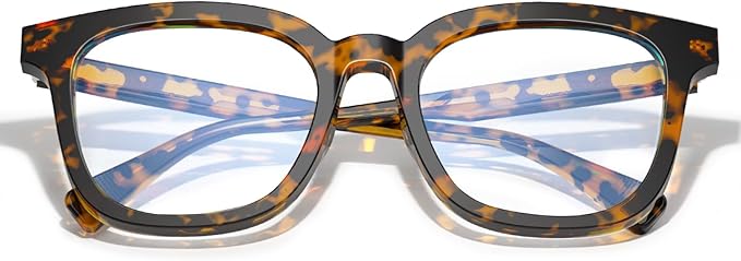 VISOONE Square Blue Light Blocking Glasses TR90 Anti Glare Computer Gaming for Women Men NOE