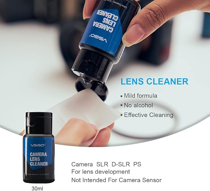 VSGO Professional Lens Cleaning Kit (DKL-15D) - Includes Lens Pen, Air Blower & Cleaning Fluid - Portable Dust Removal for Camera Lenses, Filters, Cell Phones and Electronics - Image 5