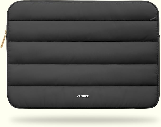 Vandel Puffy Laptop Sleeve Case for 13-14 inch Laptop Sleeve Bag Case 13.3 Inch with Zipper Pocket, Compatible with MacBook Air 13, Pro 14/13 iPad Pro 12.9, HP Dell ASUS, Computer Bag Cover