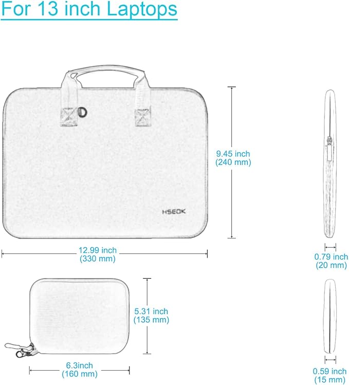 11.6 12.9 13 inch Elastic Laptop Sleeve with Small Case Compatible with 13 inch MacBook Neo Air Pro M5/M4/M3/M2/M1, iPad 13 12.9, XPS 13 and Most 11.6 12.9 13 inch Notebooks Tablets,B02K01