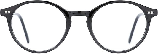 TIJN Blue Light Blocking Glasses Men Women Vintage Thick Round Rim Frame Eyeglasses