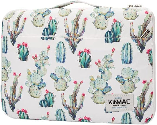 Kinmac 360° Heavy Duty Protective Laptop Computer Sleeve case Bag Cover with Handle for MacBook Pro 14 inch,14 inch-14.4 inch HP Lenovo Dell ASUS Acer Laptop (Cactus)