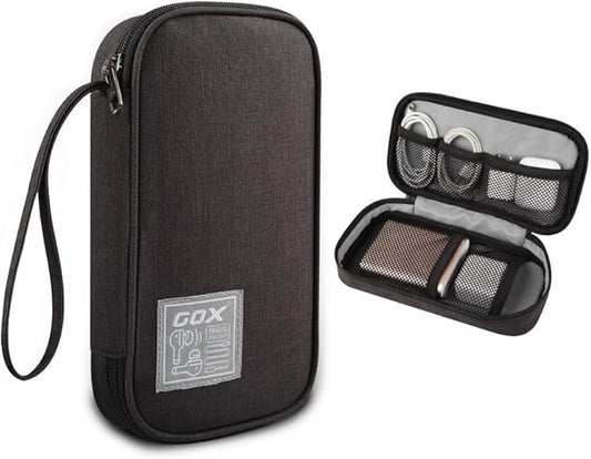 GOX Cord Organizer travel Cable Organizer Tech Pouch Electronics Case Charger Bag for Men Small Carry Box SD Card Cases Storage