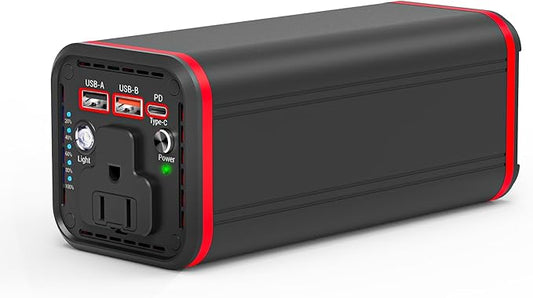 Portable Laptop station for 27000mAh 98Wh, Power Bank with AC Outlet 65W PD Fast Charging External Battery Pack, Mini Portable Power Station for MacBook Pro Dell HP Travel Camping Airline Approved