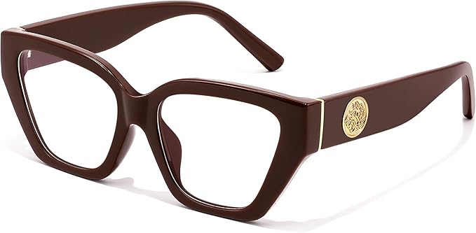 FEISEDY Women Cat Eye Blue Light Blocking Glasses Trendy Cateye Design for Daily Wear B0350