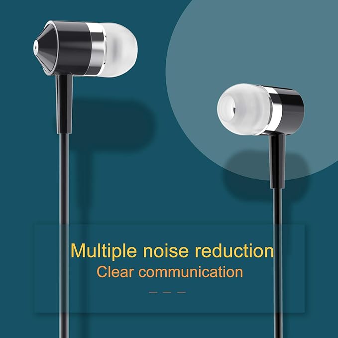 Wired Earbuds Bulk Wired Earphones Mixed Colors 10 Packs Compatible with iPhone Smartphone Computer Laptop MP3 School Classroom 3.5mm Connectivity Ear Buds Headphones
