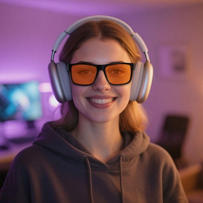 ANDWOOD Blue Light Blocking Glasses Men Women Computer TV Gaming AR Coatings Lens Improve Sleep Naturally Producing Melatonin