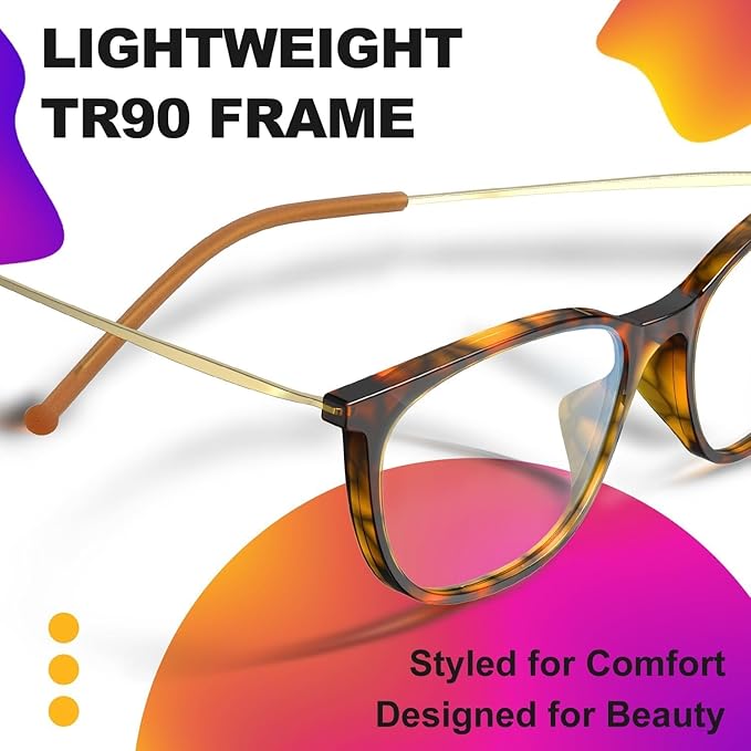 VISOONE Light Weight Slip Resistant Blue Light Blocking Computer Glasses with Anti Glare UV400 for Man Women GAEL
