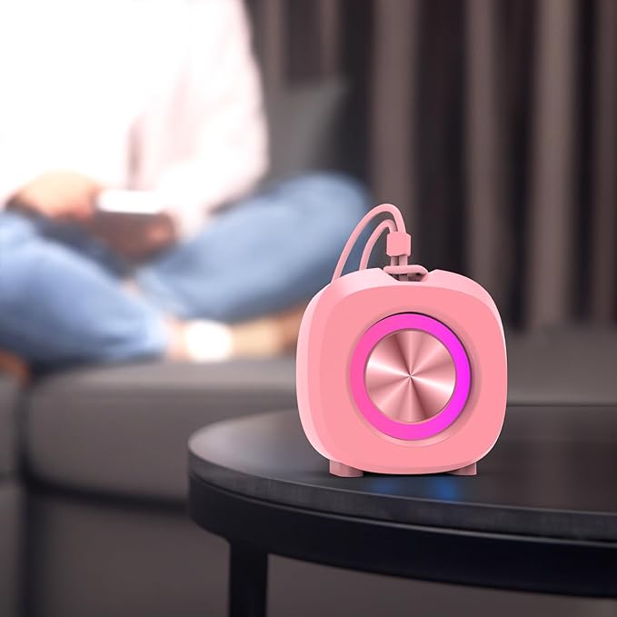 Bluetooth Speaker, Portable Wireless, IPX5 Waterproof Speaker, Bluetooth 5, RGB Color Lights, Loud Stereo Sound, Bass, TWS Pairing, Suitable for Party, Home, Outdoor Use for Long Time Playing.