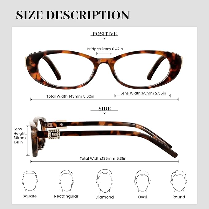Oval Blue Light Blocking Glasses for Women Retro 90s Glasses Computer TV Eyeglasses Anti Eyestrain