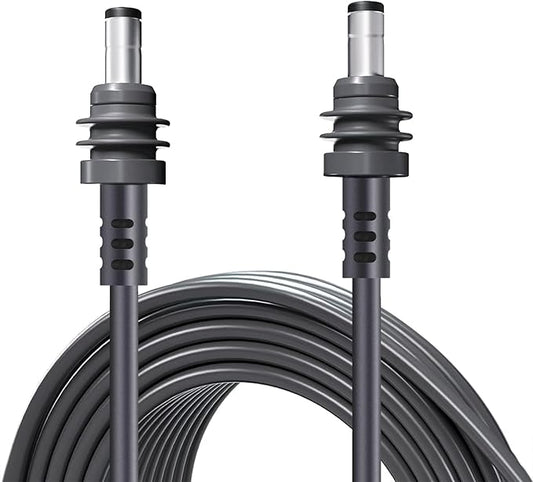 Starlink Mini DC Power Cable, 18AWG 15M/49.2FT, Grey, Female-to-Male, Indoor/Outdoor, DC Power, Starlink Mini Compatible