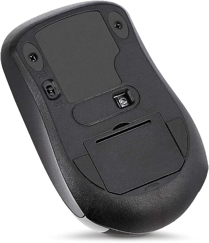 Amazon Basics 2.4 GHz Wireless Optical Computer Mouse with USB Nano Receiver, Black, 30-Pack
