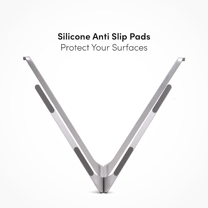 xympo Aluminum Laptop Stand for Desk, fits 13" - 16" Laptops