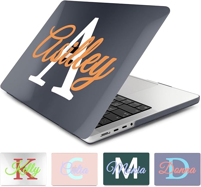 Batianda Customized Personalized Name Case for MacBook Pro 14 Inch 2026-2021 Release M5 M4 M3 M2 M1 Pro/Max, 1.2mm Slim Graphic Hard Shell Cover with Keyboard Cover, Screen Protector 4-in-1 Bundle