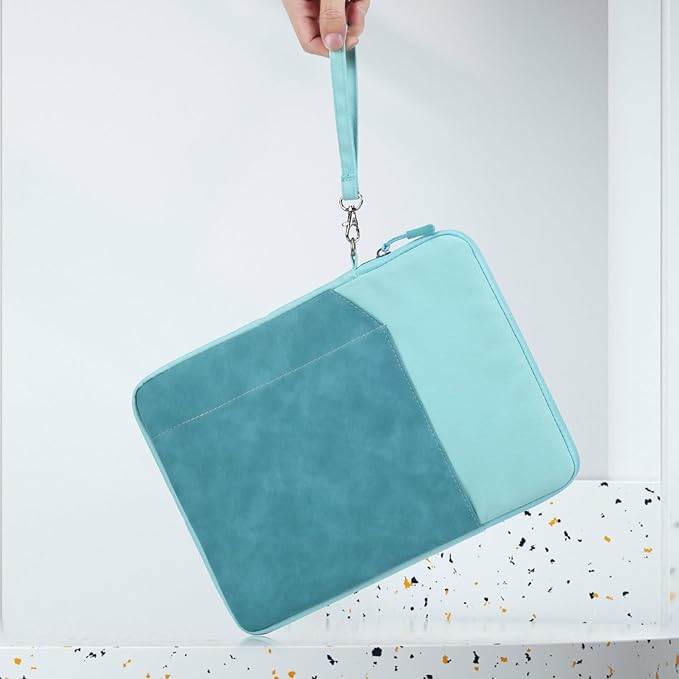 CAAORDKSO 7-8 Inch Tablet Sleeve Bag for iPad mini (A17 Pro) 8.3", iPad mini 6/5/4/3/2/1, Samsung Galaxy Tab S2 8.0, Tab A 8.0, ZenPad Z8s 7.9, Amazon Fire HD 8 Tablet/ 8 Plus Tablet Case Pouch, Blue