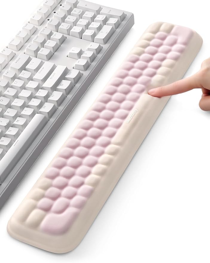 Meatanty Keyboard Wrist Rest, Ergonomic Keypad Support, Soft Memory Foam Hand Rest Pad for Typing Comfort, Computer Desk Accessory for Hand Palm Pain Relief, Laptop Office Home School Women Girl Cute