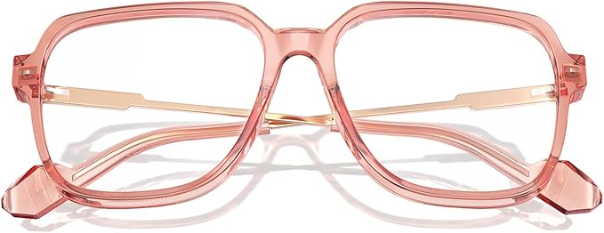 VISOONE Oversized Blue Light Blocking Glasses with Chic Square TR90 Frame and Metal Temple for Women Men REMY