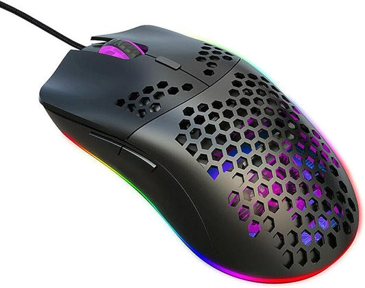 6400 DPI RGB Light Wired Gaming Mouse Mice Backlit Button for PC Laptop and Gaming Consoles