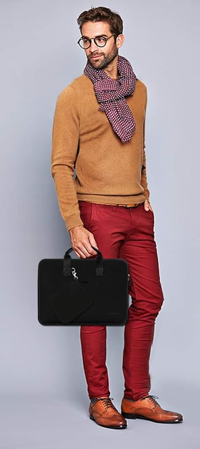 Hseok Laptop Sleeve 13.3-14 inch Case with Small Pouch, Neoprene Computer Bag Compatible with MacBook Neo/Pro 14 M5/M4/M3/M2/M1, Mac Air/Pro 13.3, XPS 14 and Most 13-14 inch Notebooks,B02K01