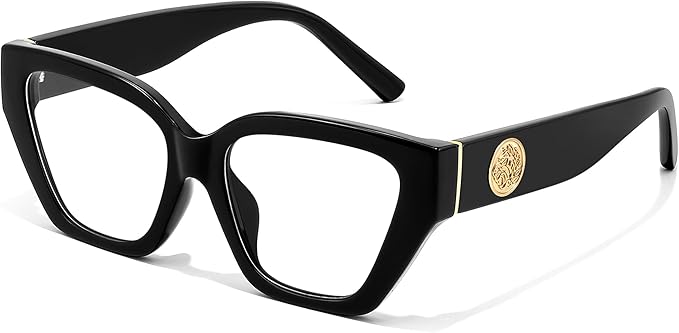 FEISEDY Women Cat Eye Blue Light Blocking Glasses Trendy Cateye Design for Daily Wear B0350