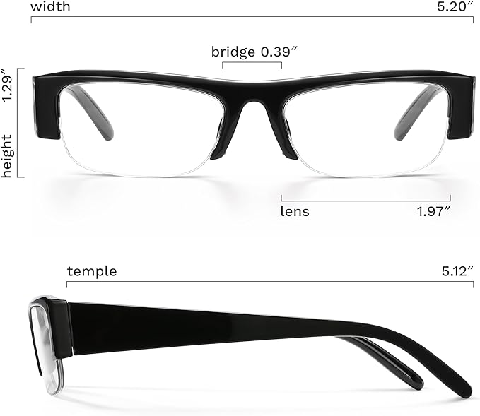 livho Retro Chic Blue Light Glasses for Woman - Early 2000s Narrow Rectangular Frame, Blue Light Blocking with Soft Case