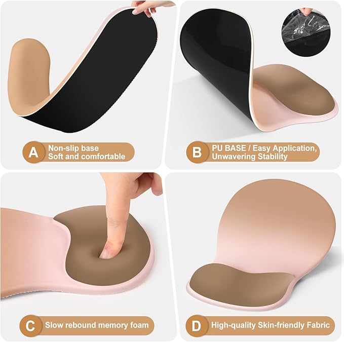 4-in-1 Large Gaming Mouse Pad, Keyboard Wrist Rest Pad & Wrist Support Mousepad Set, Extended Desk Pad Waterproof Desk Mat Protector for Home Office Decor Study Game 35.4×15.7 Inches I Milk Tea Brown