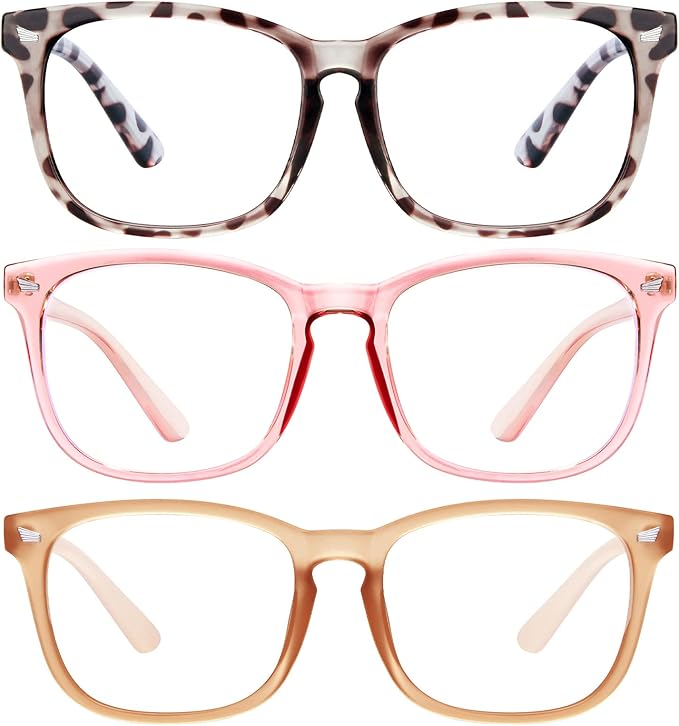 hunsquer Blue Light Glasses for Woman/Men Computer Blue Light Glasses