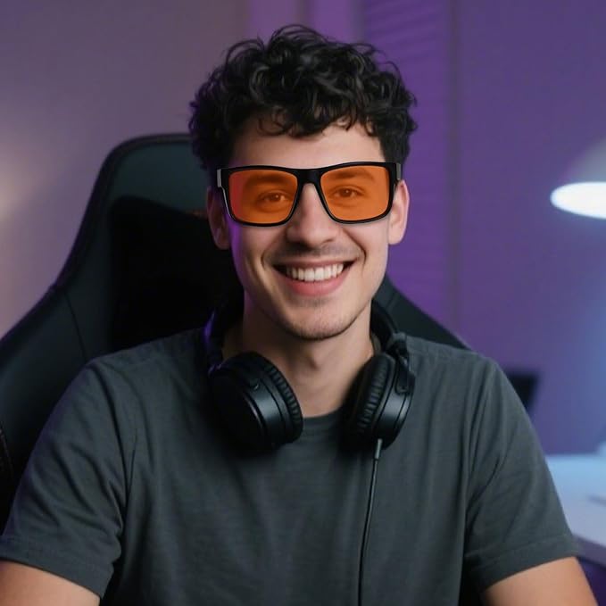 ANDWOOD Blue Light Blocking Glasses Men Women Computer TV Gaming AR Coatings Lens Improve Sleep Naturally Producing Melatonin