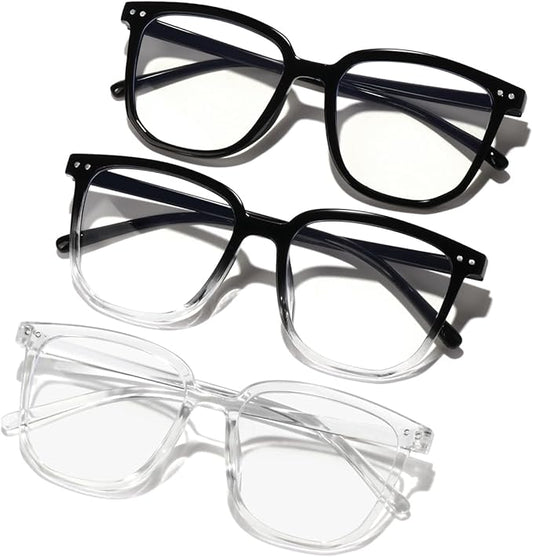 GFUIARA Blue Light Blocking Glasses for Women Men,Fashion Square Blue Blockers Glasses,Computer/TV/Phones/Gaming Glasses