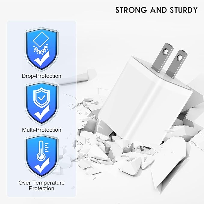 2Pack 100W USB C Charger Block,3-Port USB C Wall Charging Adapter,65W Type C Super Fast Charging Power Plug Cube for MacBook Pro/Air,iPad Pro,iPhone 17/16/15 Pro Max,for Samsung Galaxy S25 Ultra