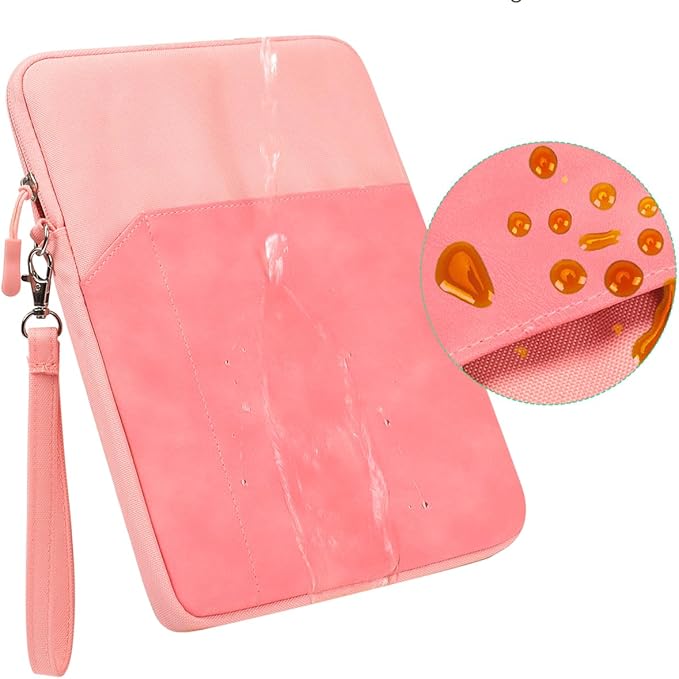 9-11 Inch Tablet Sleeve Case for 11 inch iPad A16, 11 inch iPad Air M3 M2, iPad Pro 11 M4, 10.2" 10.5" 10.9 inch iPad Pro Air, Tab S8/S9 11", Amazon Fire Max 11 / Amazon Fire HD 10 Tablet Bag, Pink