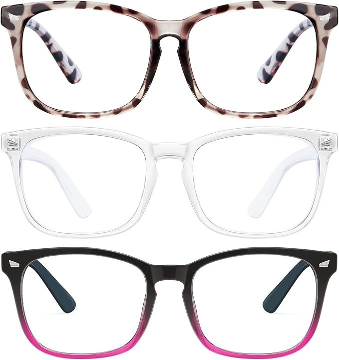 hunsquer Blue Light Glasses for Woman/Men Computer Blue Light Glasses