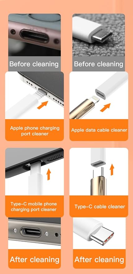 32-in-1 Multi-Functional Cleaning Kit for Electronics inlcuding Headphones,Mobile Phones,Computer,Monitor,Lens and etc, Compact and Portable Design (Black) - Image 9
